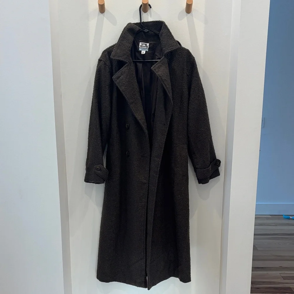 Future Collective with Reese Blustein Front-Tie Double Breasted Trench